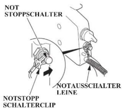 NOT STOPPSCHALTER NOTAUSSCHALTER LEINE NOTSTOPP SCHALTERCLIP
