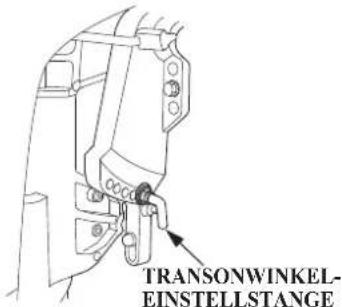 TRANSONWINKEL- EINSTELLSTANGE