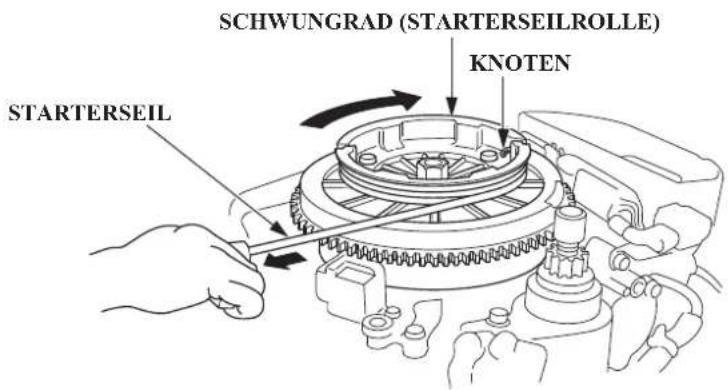 SCHWUNGRAD (STARTERSEILROLLE) KNOTEN STARTERSEIL