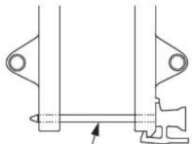 Honda BF15D - Heckspiegelwinkel-Einstellstange (Ausführung mit manueller Kippanlage) - 1