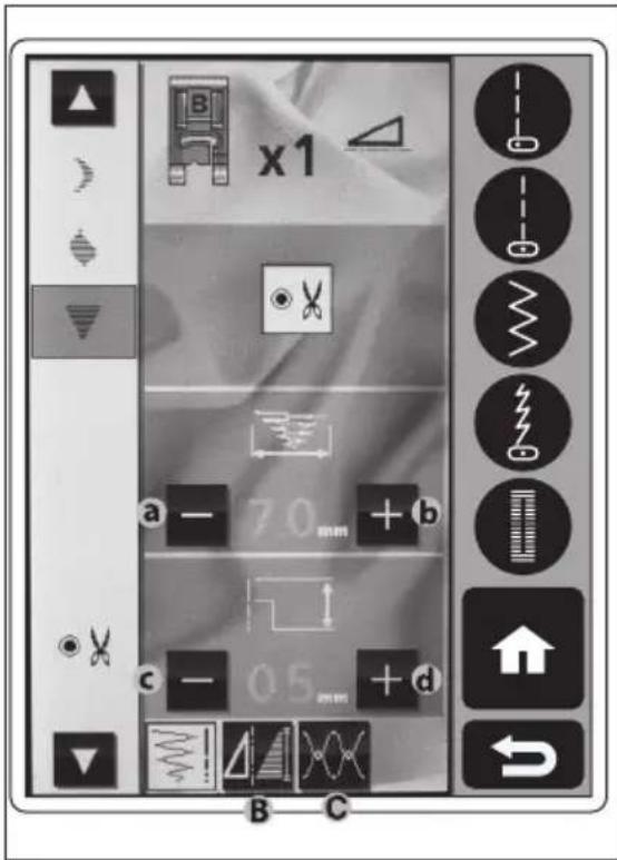 W6 N 8000 - STICHBREITE / STICHLÄNGE - 1