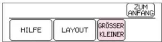 ZUM ANFANG HILFE LAYOUT GRÖSSER KLEINER