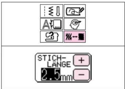 STICH- LÄNGE 2.5 mm