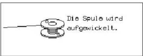 Die Spule wird aufgewickelt.