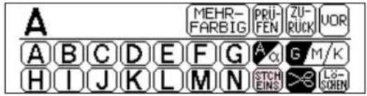 BROTHER Super Ace+e M975E - Ändern der Größe von Buchstaben, Rahmen- und anderen Mustern - 2
