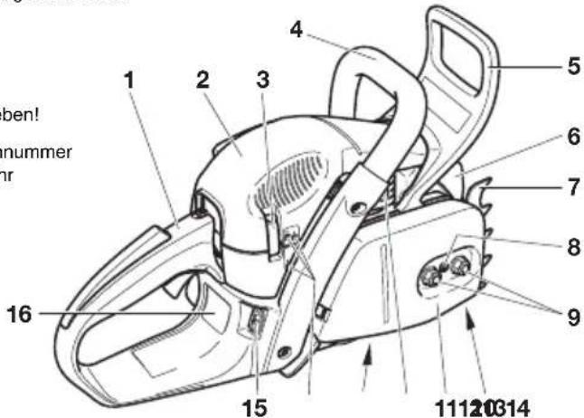 DOLMAR PS-500 - Teilebezeichnung - 2