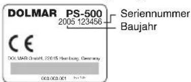 DOLMAR PS-460 D - Teilebezeichnung - 1