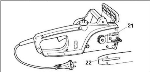 DOLMAR ES-6 A - Ölführung reinigen - 1