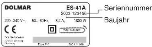 DOLMAR ES-5 A - SYMBOLE - 21