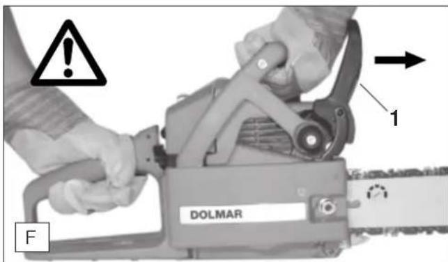 DOLMAR PS-330 - Kettenbremse prüfen - 2