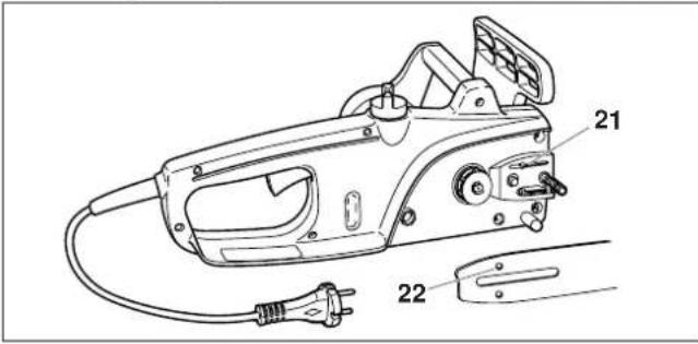 DOLMAR ES-41 A - Ölführung reinigen - 1