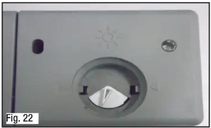 Stirling W60B2A411B - Adjusting the rinse aid dose - 1