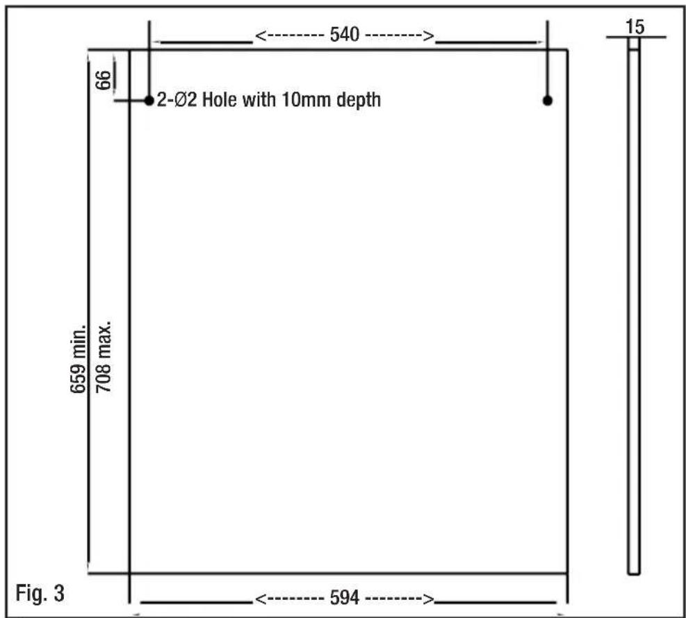 Stirling W60B2A411B - Space requirements - 2