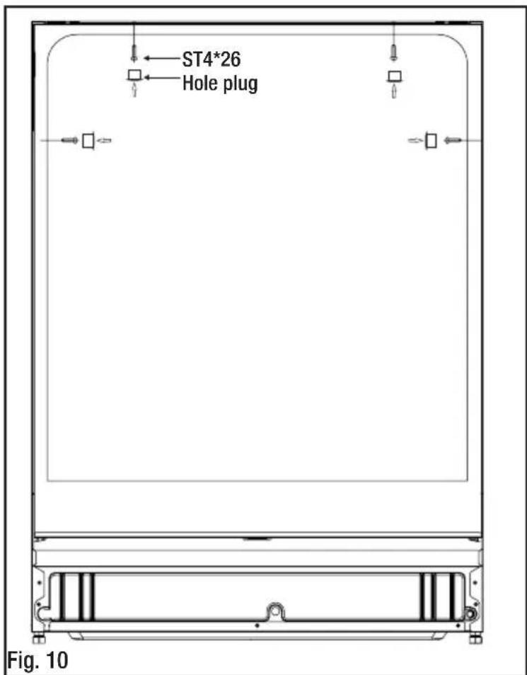 Stirling W60B2A411B - Securing the dishwasher - 1
