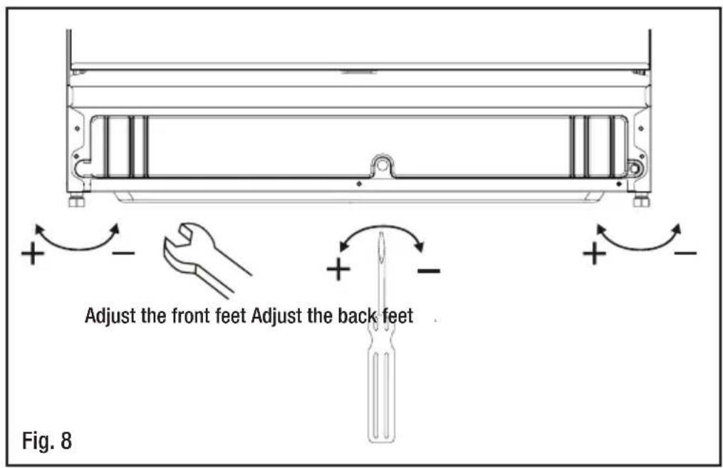 Stirling W60B2A411B - Levelling the appliance - 1