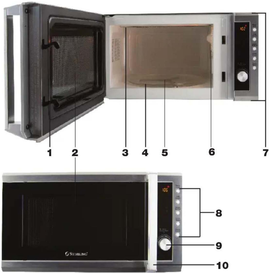Stirling D80D20EL-Y4 - The microwave oven - 1