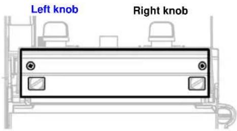 Kroy K4730 - Adjust the print head pressure adjustment knob - 1