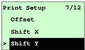 Kroy K4730 - Shift X & Shift Y: - 1
