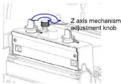 Kroy K4730 - Adjust the print head pressure adjustment knob - 2