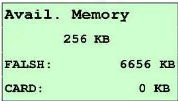 Kroy K4730 - Avail. Memory - 2