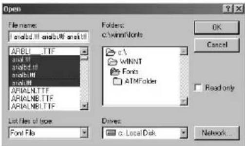 Kroy K4100 - Downloading a Font - 5