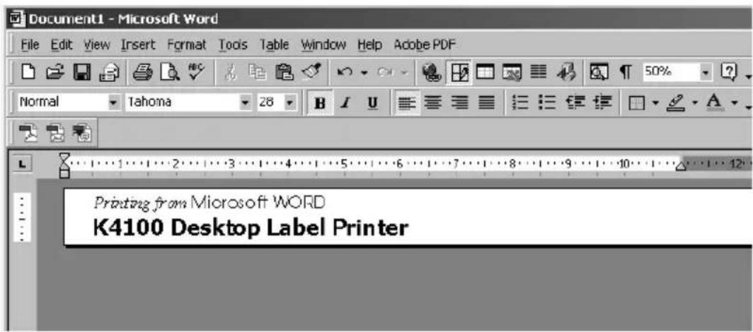 Kroy K4100 - Using Your Printer with Other PC Applications - 4