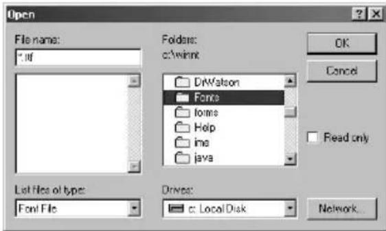 Kroy K4100 - Downloading a Font - 4