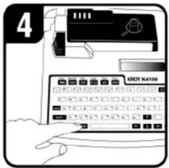 Kroy K4100 - Connecting the AC Adapter - 6
