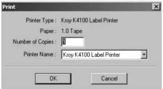 Kroy K4100 - Creating a Label - 4