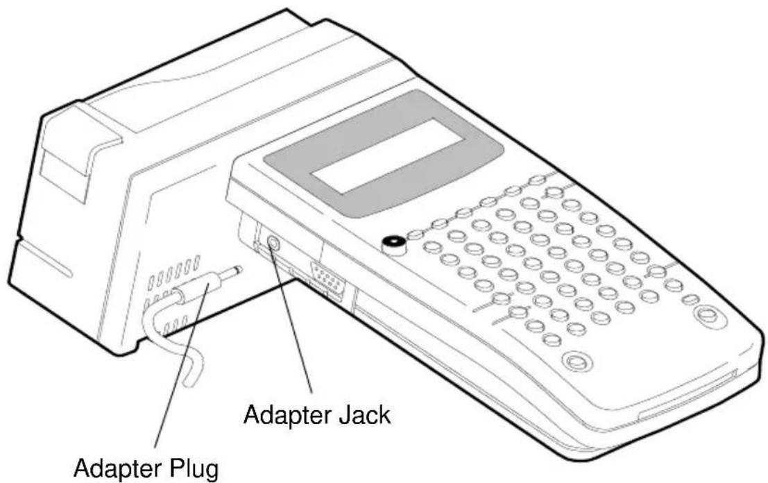 Kroy K2500 - Connecting the AC Adapter (optional) - 1