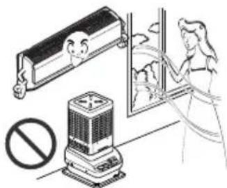 LG-Beko BKE 7800 D - Stop operation and close the window in storm or hurricane. If possible, remove the air conditioner from the window before the hurricane arrives. - 6