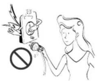 LG-Beko BKE 7600 D - Do not place a heater or other appliances near the power cable. - 2