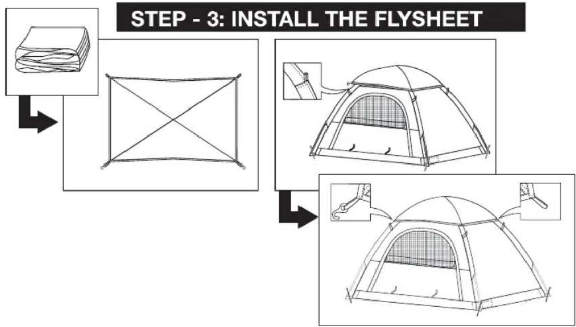 Camp Master Dome 200 - STEP - 1: - 3