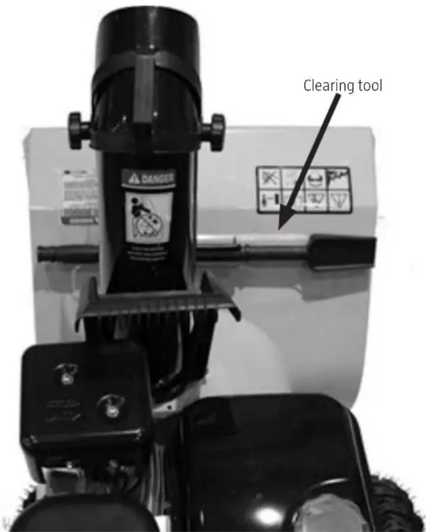 Clearing tool DANGER