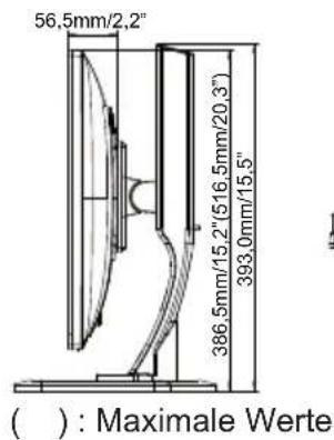 IIYAMA ProLite E2483HSU - ABMESSUNGEN : ProLite XB2483HSU - 2