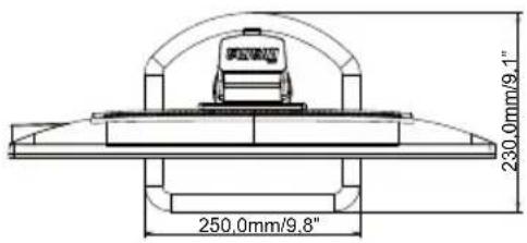 IIYAMA ProLite E2483HSU - ABMESSUNGEN : ProLite XB2483HSU - 3
