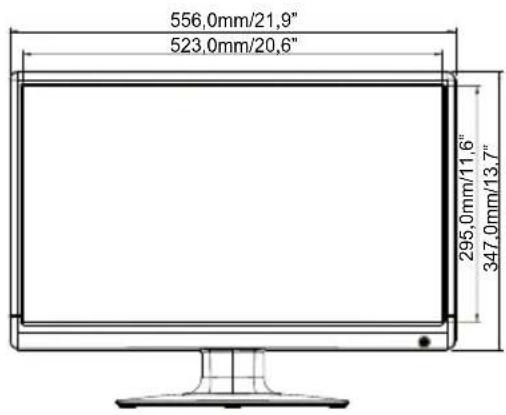 IIYAMA ProLite E2473HDS - ABMESSUNGEN - 1