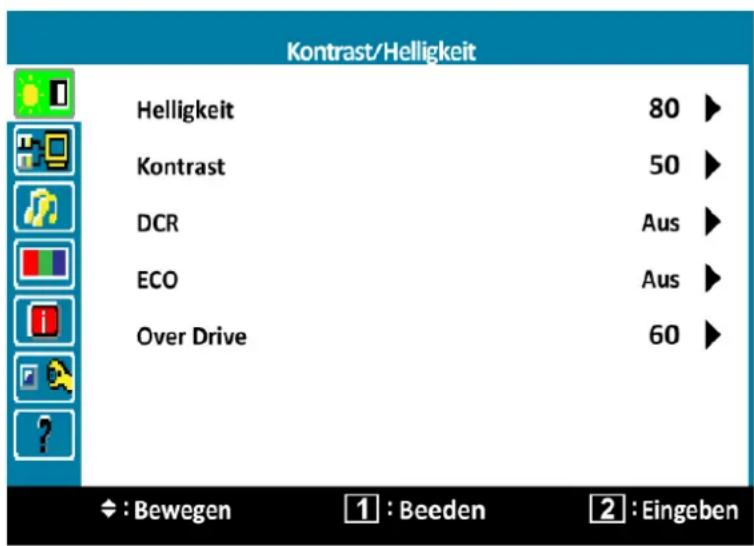 Terra 2770W - Menü-Funktionen - 1