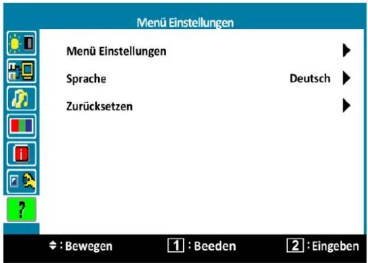 Terra 2770W - Menü Einstellungen - 1
