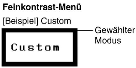 Feinkontrast-Menü [Beispiel] Custom Custom — Gewählter Modus
