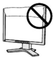 EIZO FlexScan L568 - Blockieren Sie die Lüftungsschlitze am Gehäuse nicht. - 1