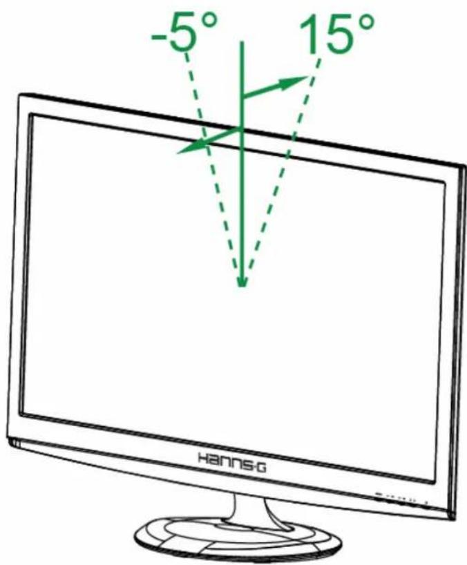 Hanns.G HL231DPB - ANPASSEN DES BETRACHTUNGSWINKELS - 1