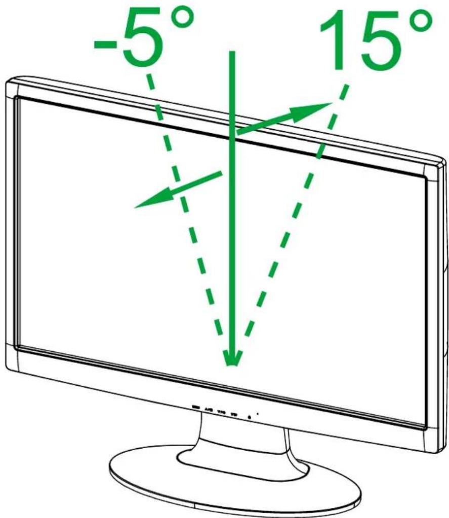 Hanns.G HH241DPB - ANPASSEN DES BETRACHTUNGSWINKELS - 1