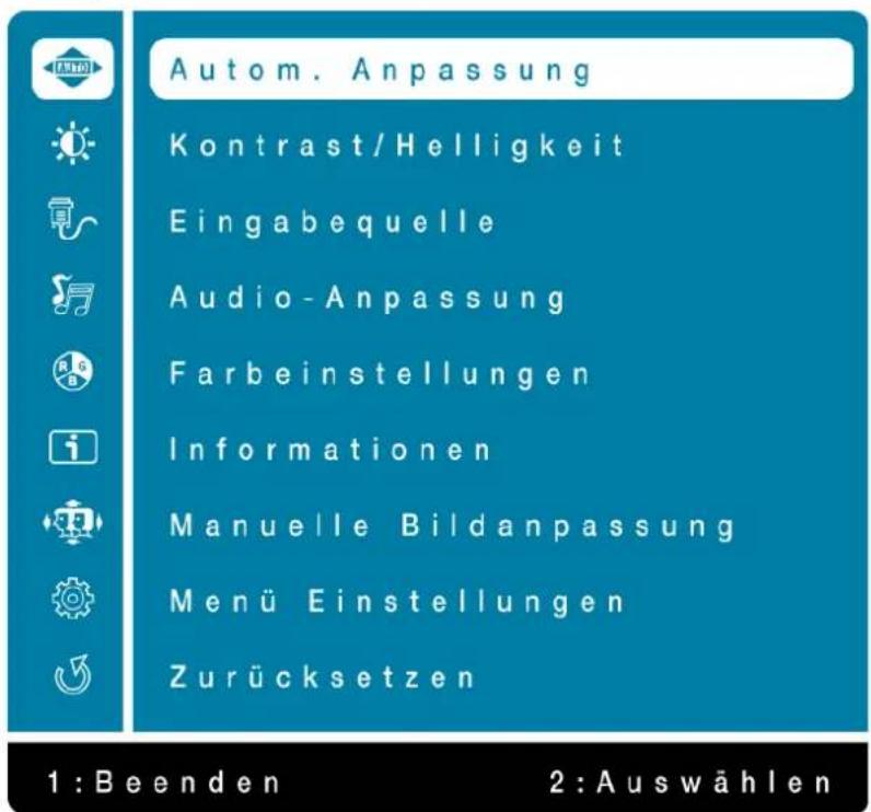 Terra 2255W - Hauptmenü - 1