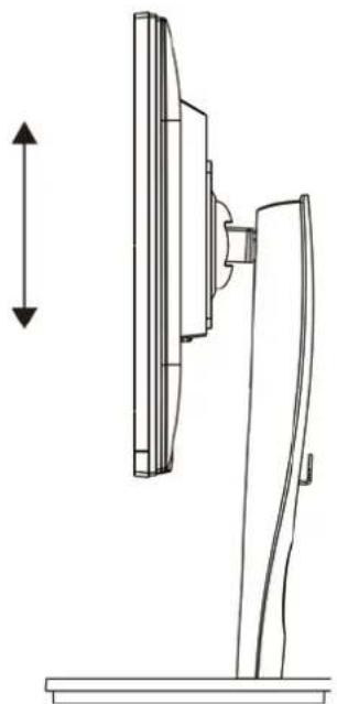 Terra 2235W HA - Abbildungen zu den Funktionen des höhenverstellbaren Standfußes - 2