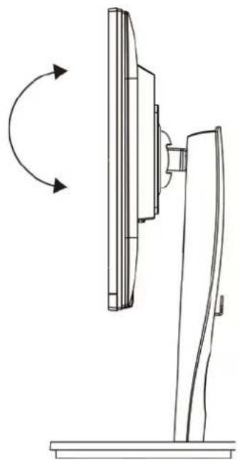 Terra 2235W HA - Abbildungen zu den Funktionen des höhenverstellbaren Standfußes - 1