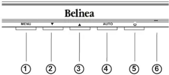 BELINEA 1905 S1 - BILDEINSTELLUNG ÜBER DAS OSD-MENÜ - 1