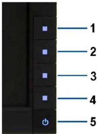 DELL P2210 - Bedienfeldtasten verwenden - 1