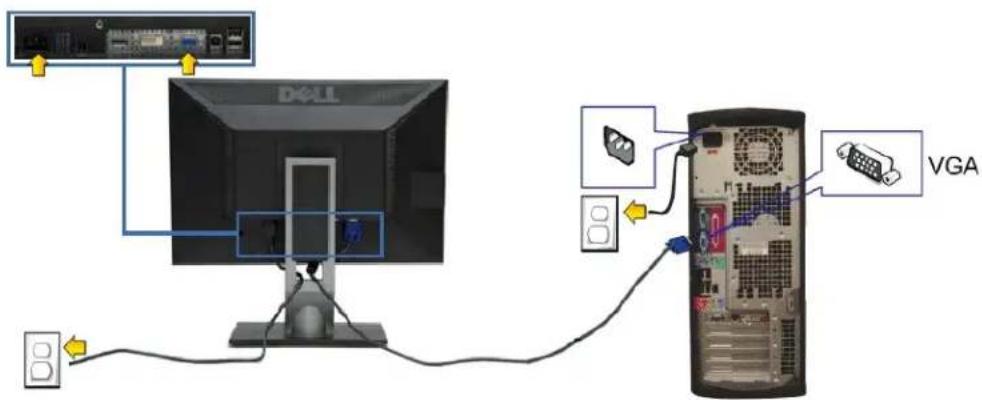DELL P2210 - Monitor anschließen - 4