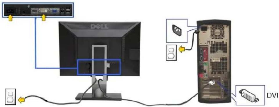 DELL P2210 - Monitor anschließen - 3